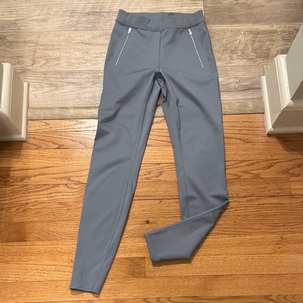 Alo Yoga high waist Thrill Seeker leggings in steel blue